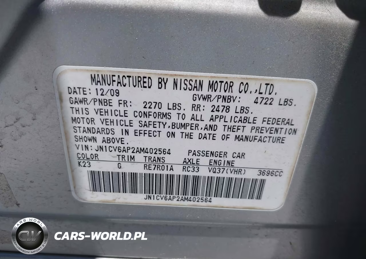 2010 Infiniti G37 Journey VIN:JN1CV6AP2AM402564 - 9