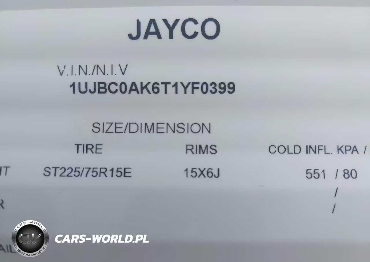 2026 Jayco Other VIN:1UJBC0AK6T1YF0399 - 9