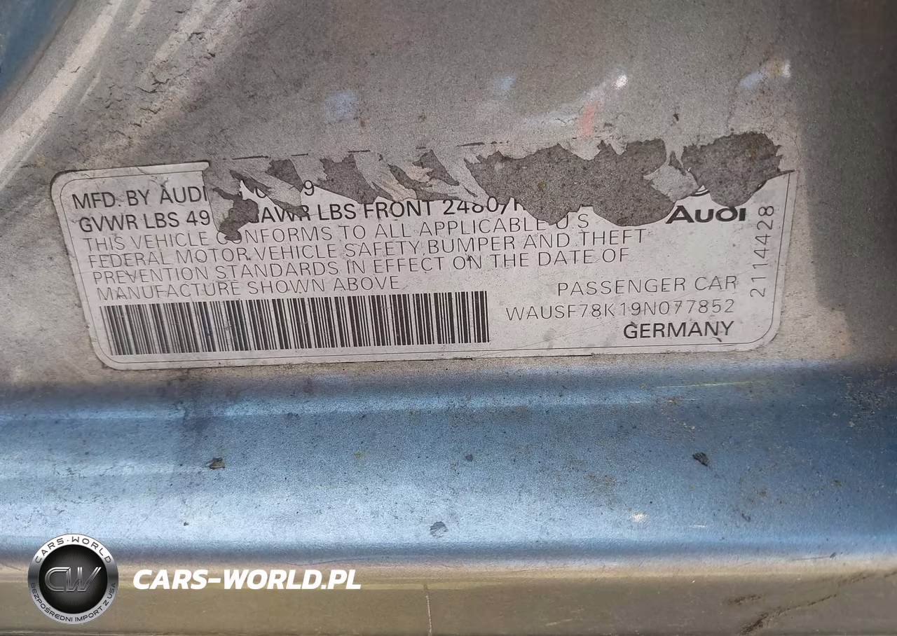 2009 Audi A4 2.0T Premium VIN:WAUSF78K19N077852 - 9