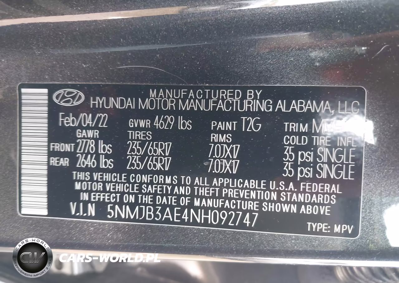 2022 Hyundai Tucson Sel VIN:5NMJB3AE4NH092747 - 9