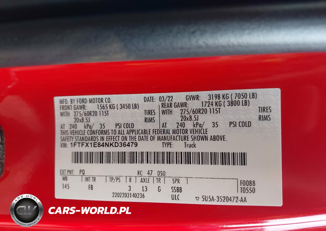 2022 Ford F-150 Xlt VIN:1FTFX1E84NKD36479 - 9