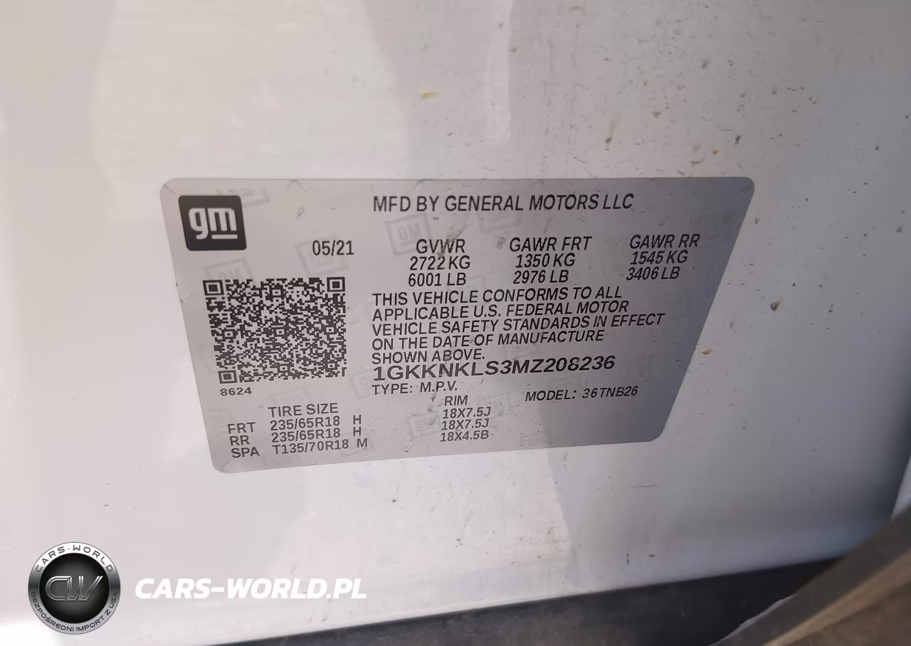 2021 GMC Acadia Fwd Sle VIN:1GKKNKLS3MZ208236 - 9