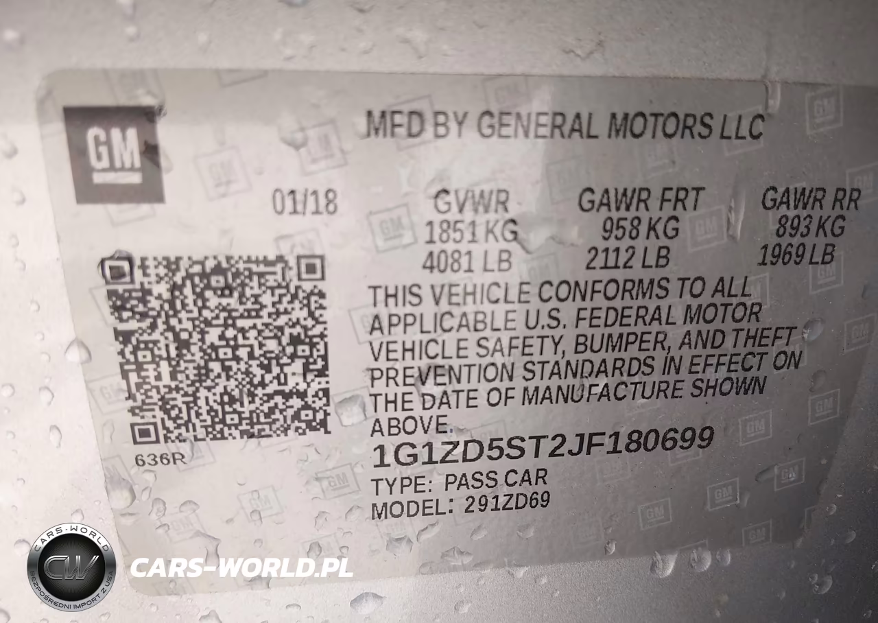 2018 Chevrolet Malibu Lt VIN:1G1ZD5ST2JF180699 - 9