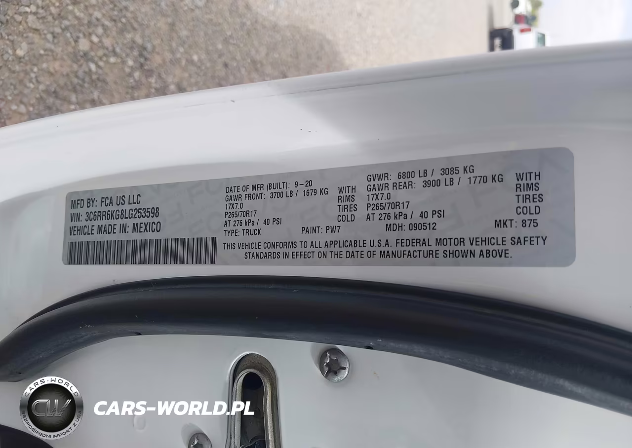 2020 Ram 1500 Classic Tradesman 4X2 5'7 Box VIN:3C6RR6KG8LG253598 - 9