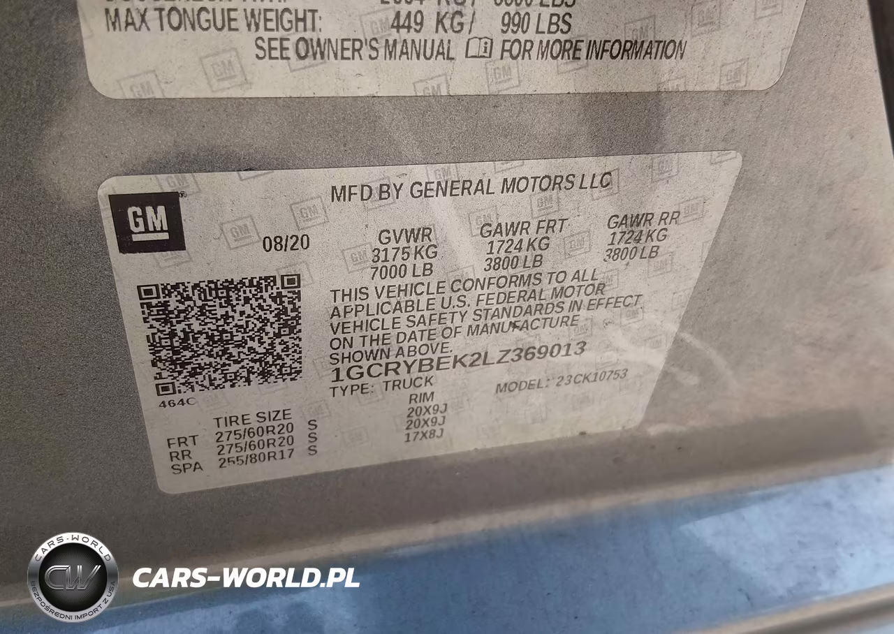 2020 Chevrolet Silverado 1500 4Wd Standard Bed Custom VIN:1GCRYBEK2LZ369013 - 9