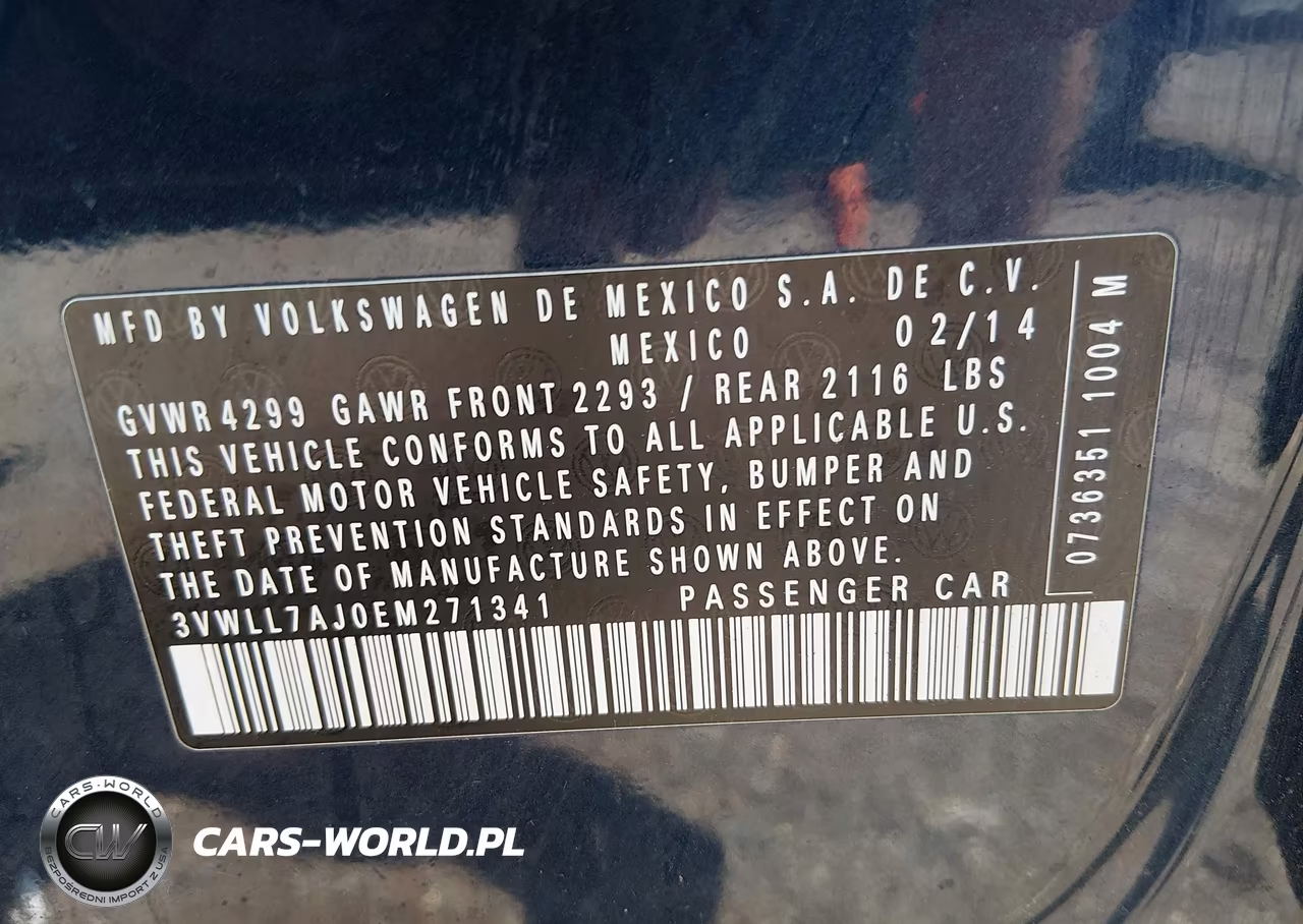 2014 Volkswagen Jetta 2.0L Tdi Value Edition VIN:3VWLL7AJ0EM271341 - 9