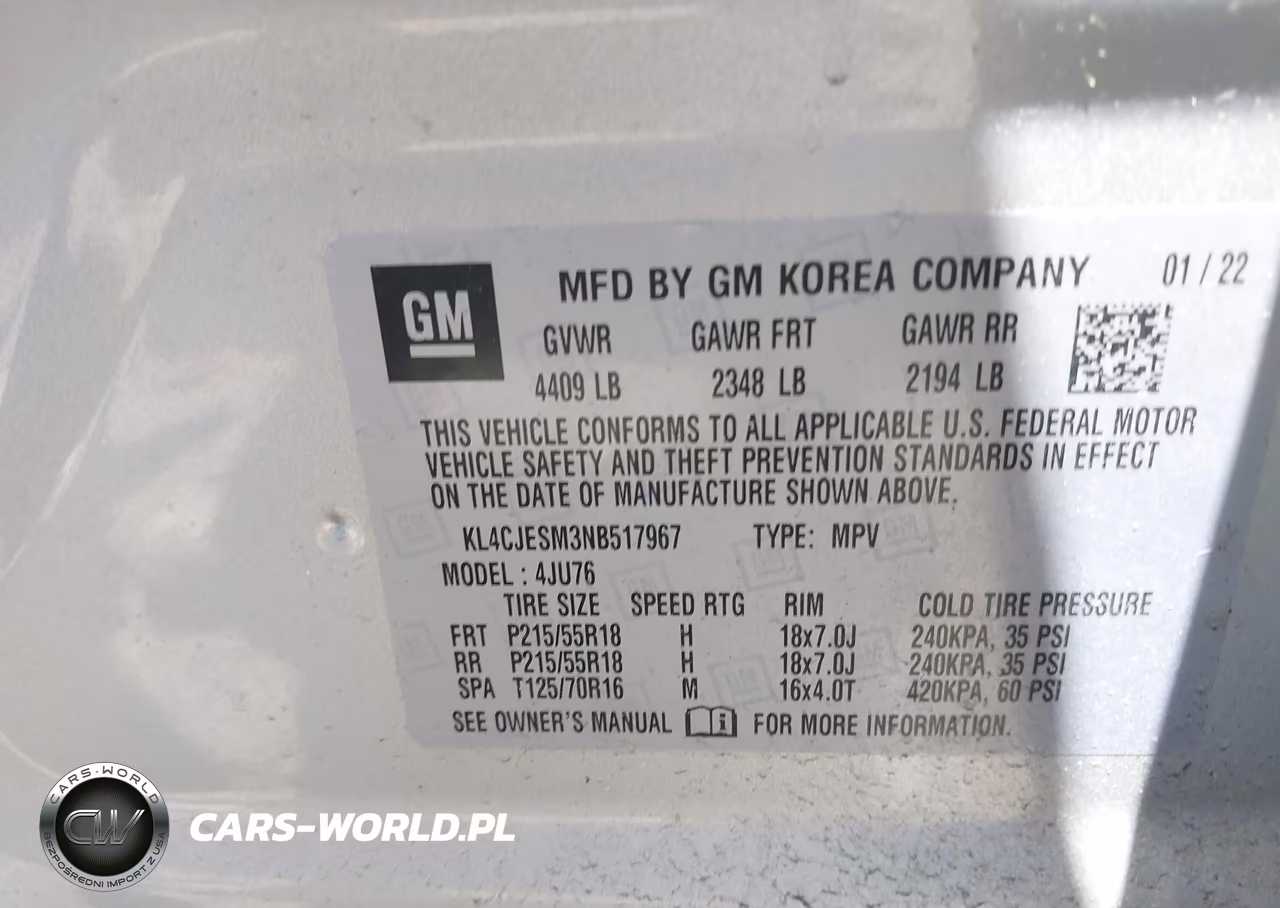 2022 Buick Encore Awd Preferred VIN:KL4CJESM3NB517967 - 9