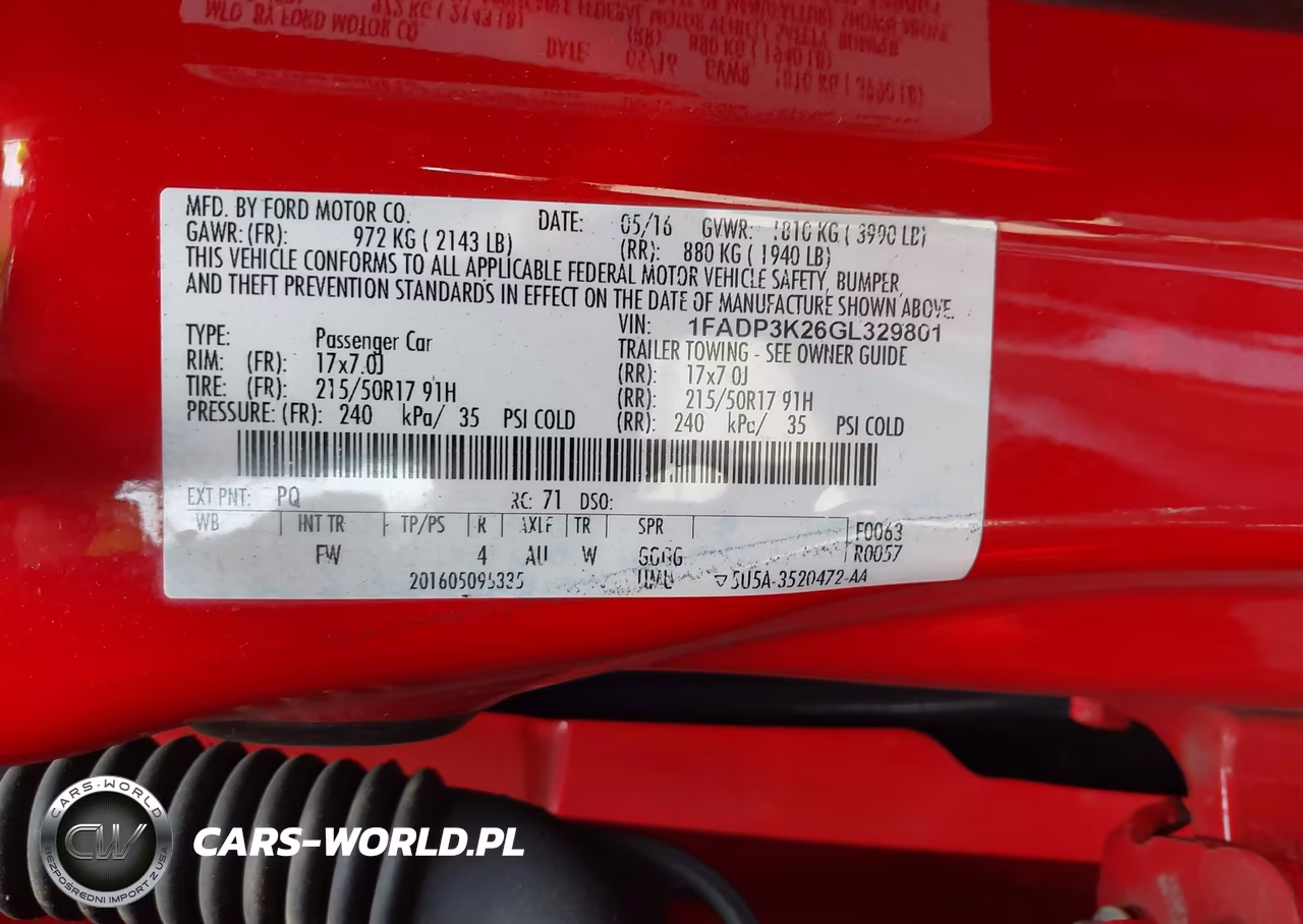 2016 Ford Focus Se VIN:1FADP3K26GL329801 - 9