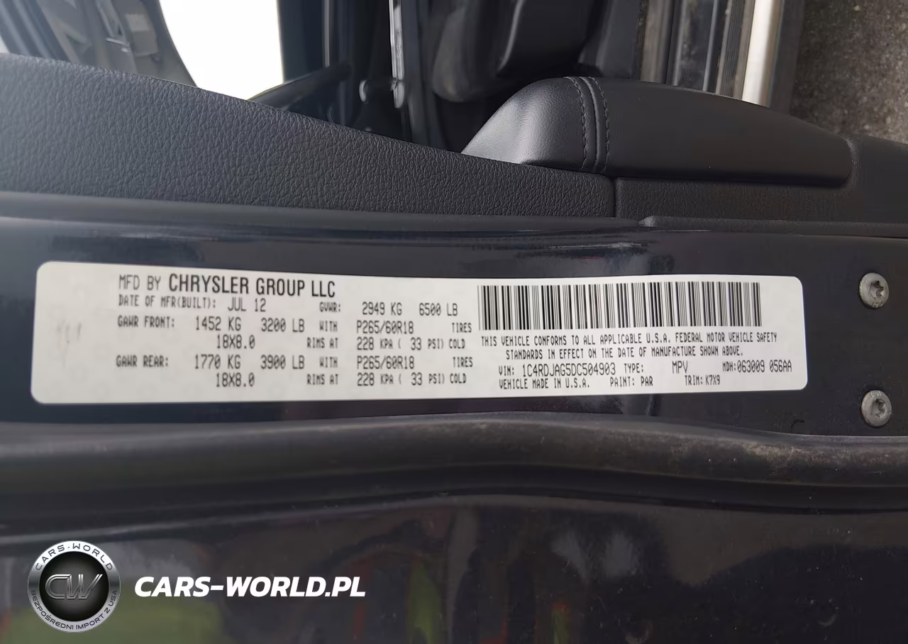 2013 Dodge Durango Sxt VIN:1C4RDJAG5DC504903 - 9