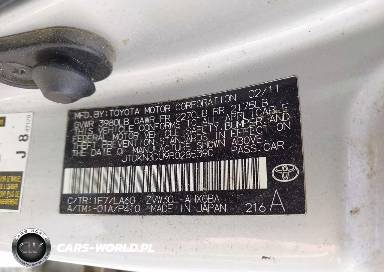 2011 Toyota Prius Four VIN:JTDKN3DU9B0285390 - 9