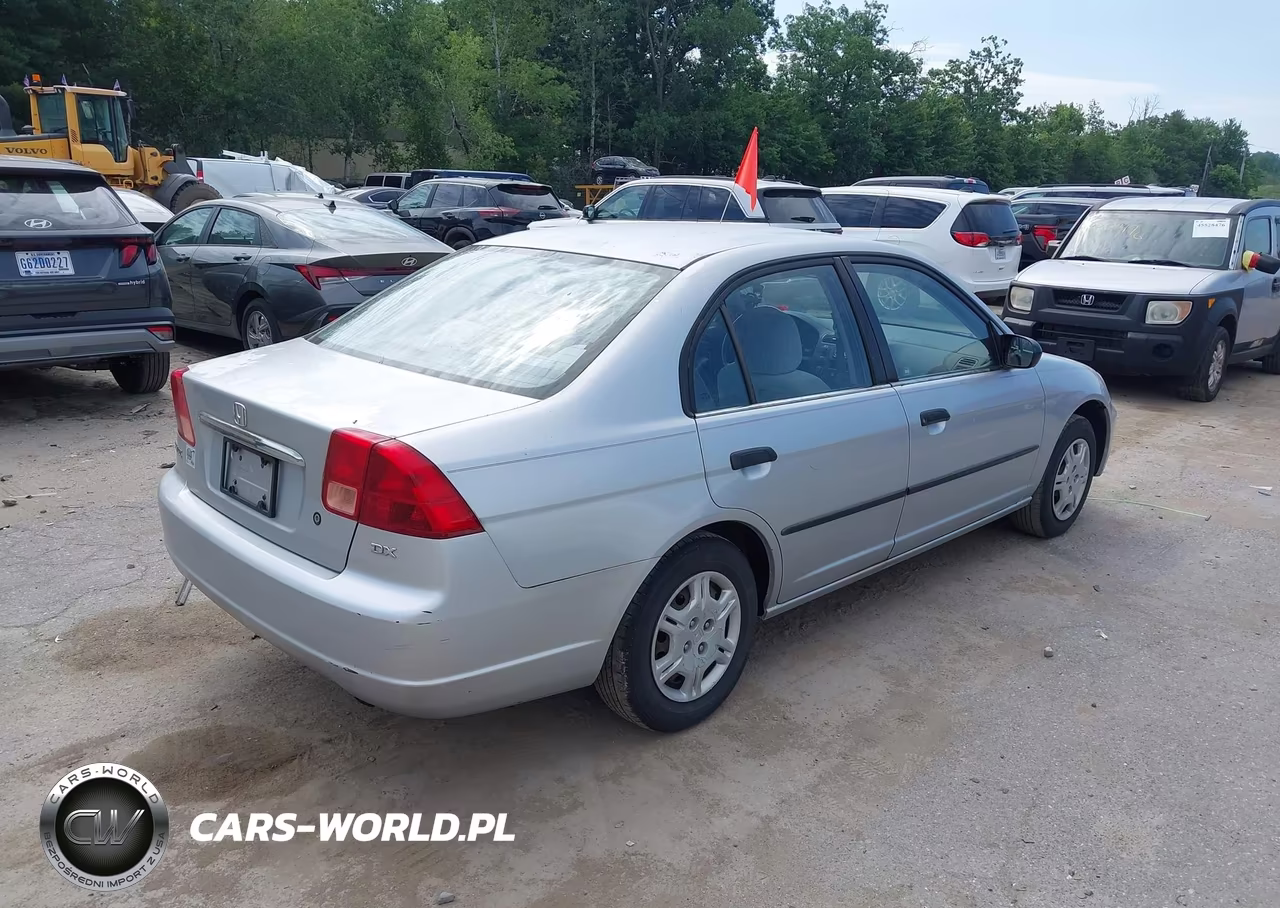 2002 Honda Civic Dx VIN:2HGES16182H517391 - 4