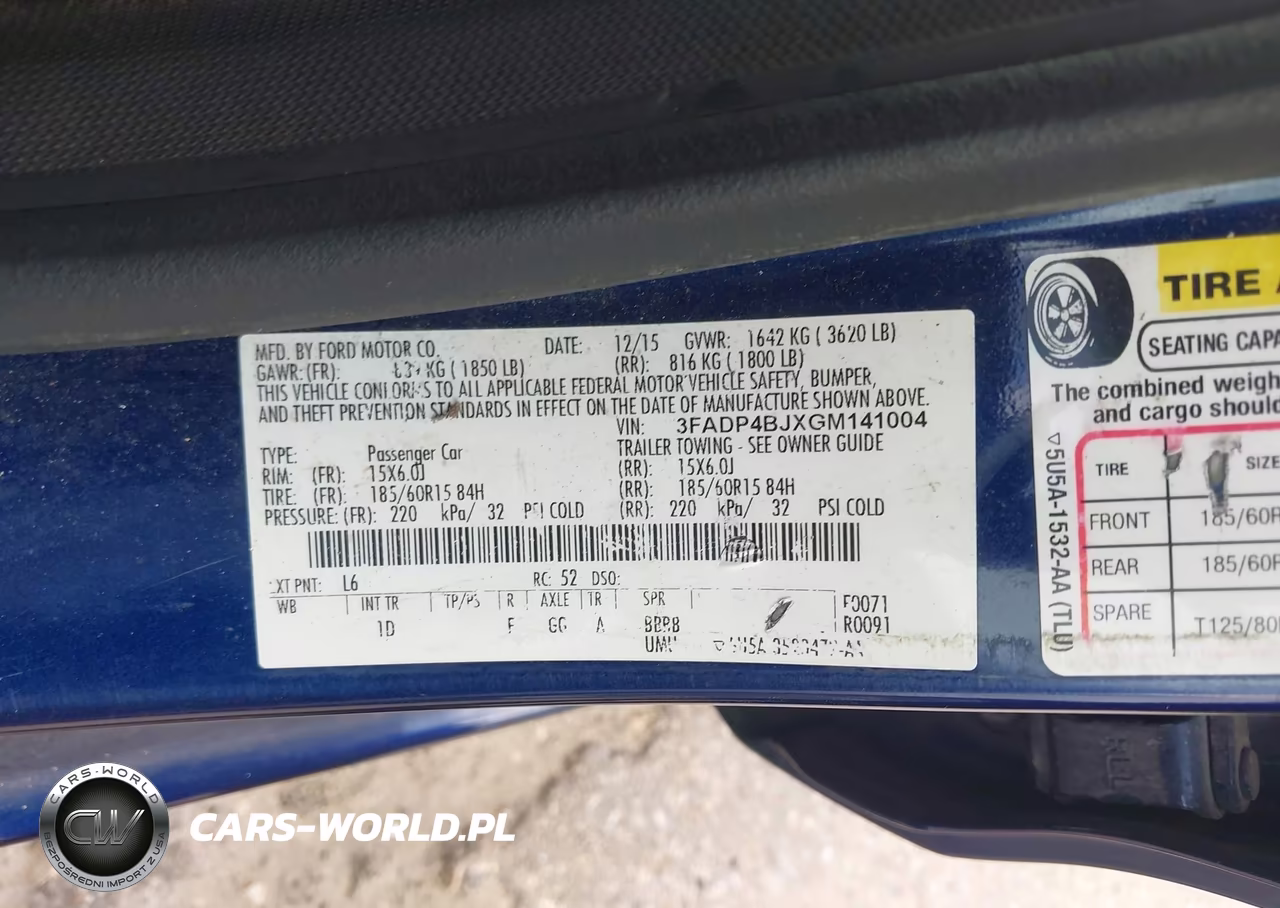 2016 Ford Fiesta Se VIN:3FADP4BJXGM141004 - 9