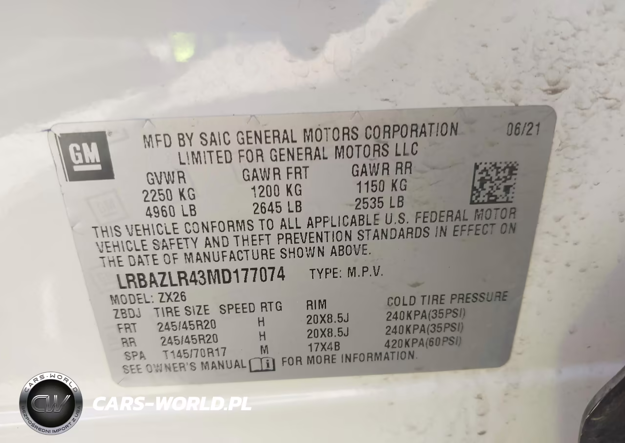2021 Buick Envision Fwd Preferred VIN:LRBAZLR43MD177074 - 9