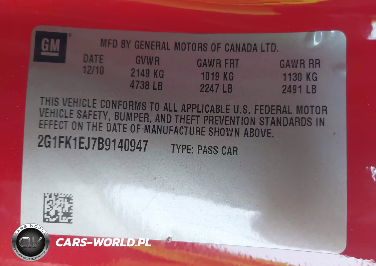 2011 Chevrolet Camaro 2Ss VIN:2G1FK1EJ7B9140947 - 9