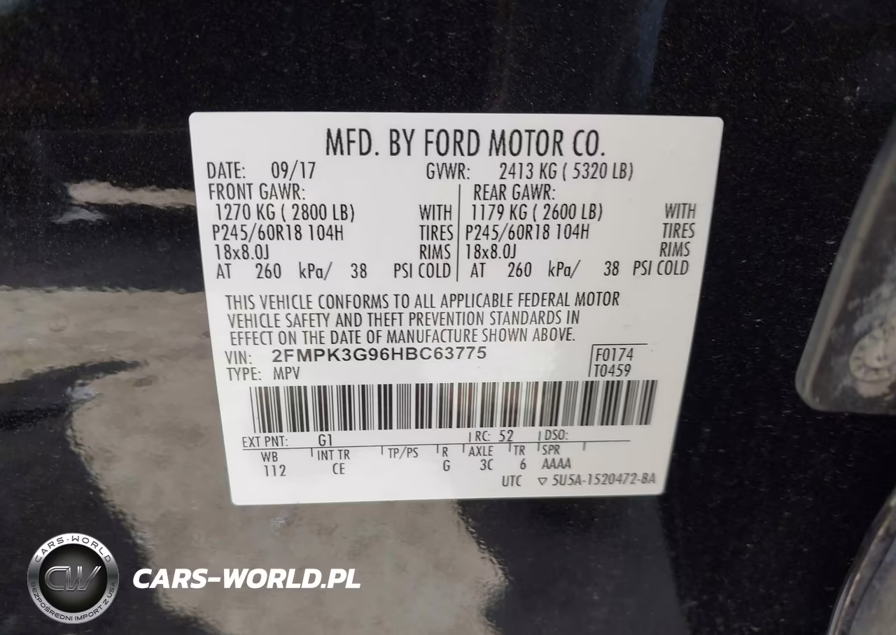 2017 Ford Edge Se VIN:2FMPK3G96HBC63775 - 9