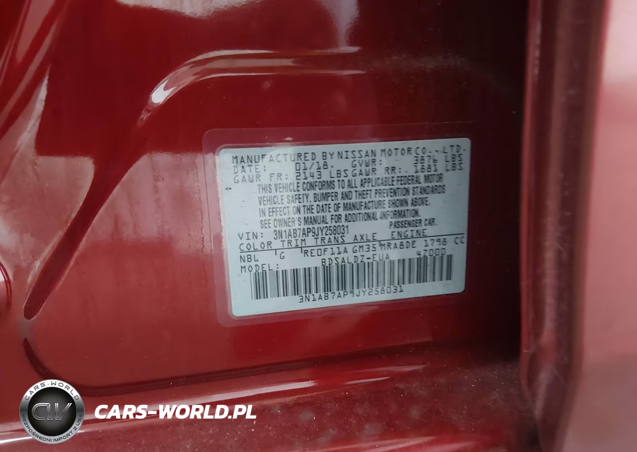 2018 Nissan Sentra Sv VIN:3N1AB7AP9JY258031 - 9