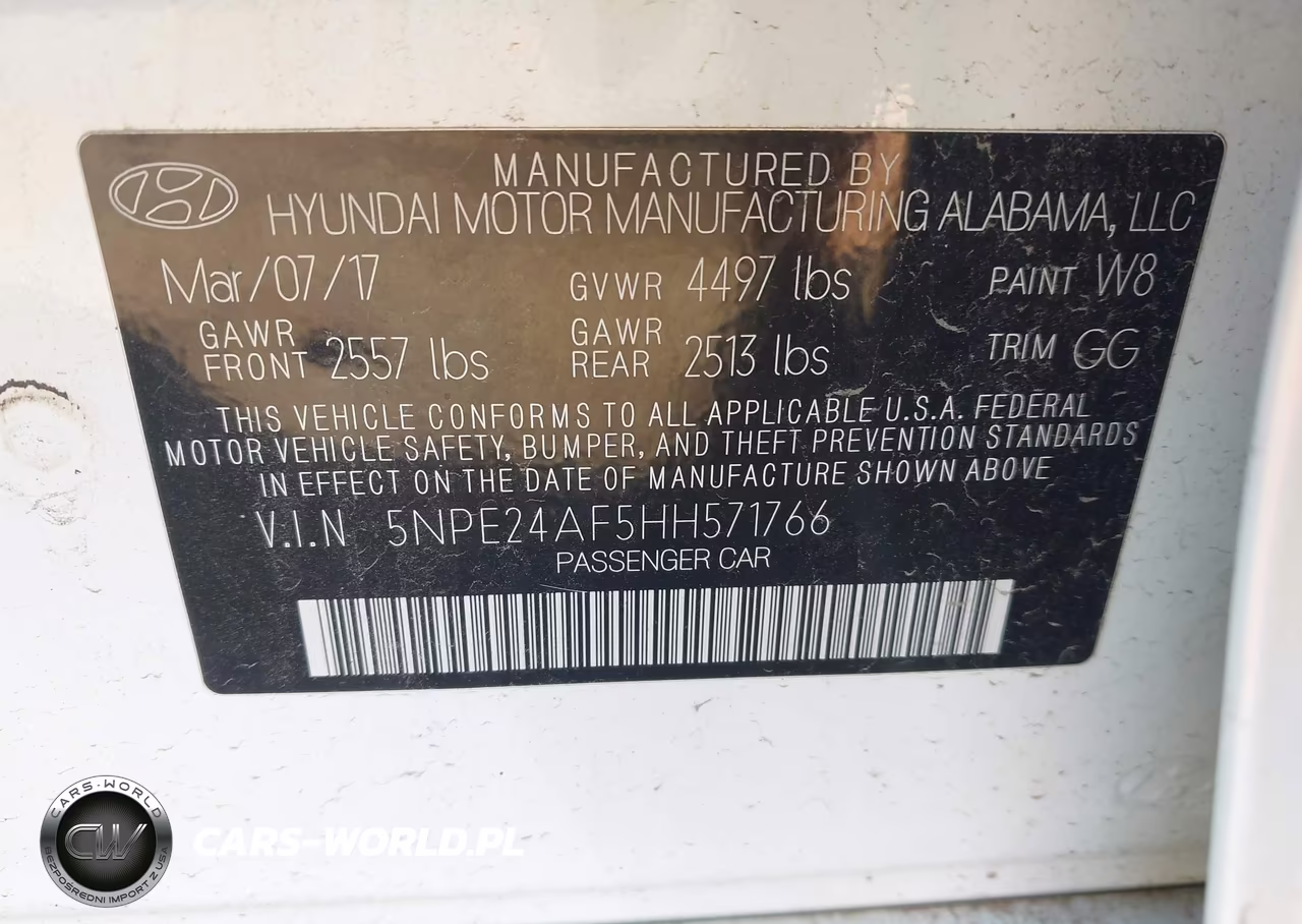 2017 Hyundai Sonata VIN:5NPE24AF5HH571766 - 9