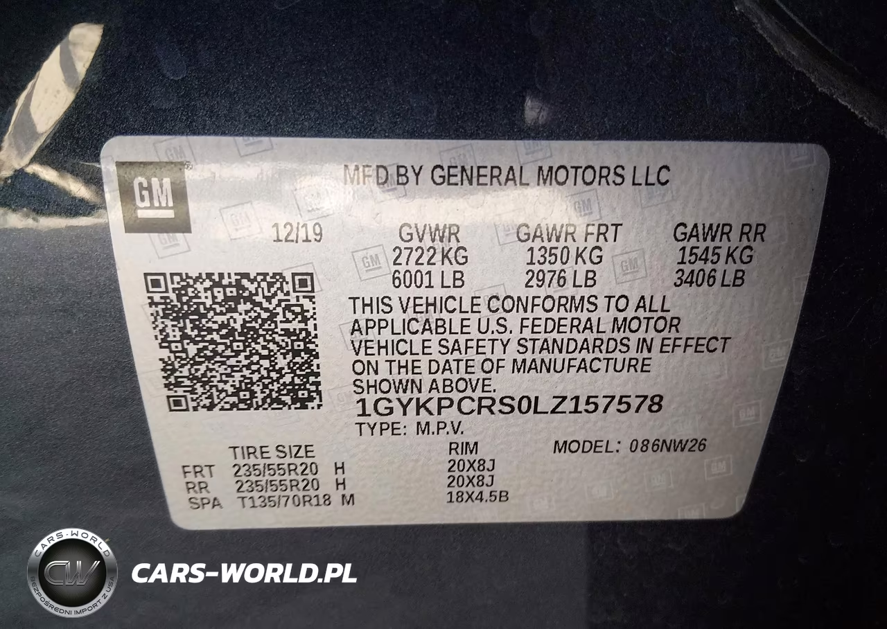 2020 Cadillac Xt6 Fwd Premium Luxury VIN:1GYKPCRS0LZ157578 - 9