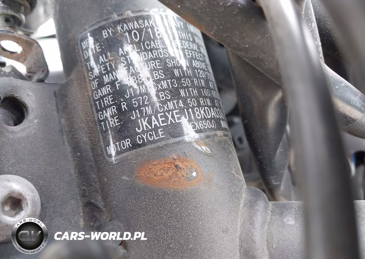 2019 Kawasaki Ex650 J VIN:JKAEXEJ18KDA03615 - 10