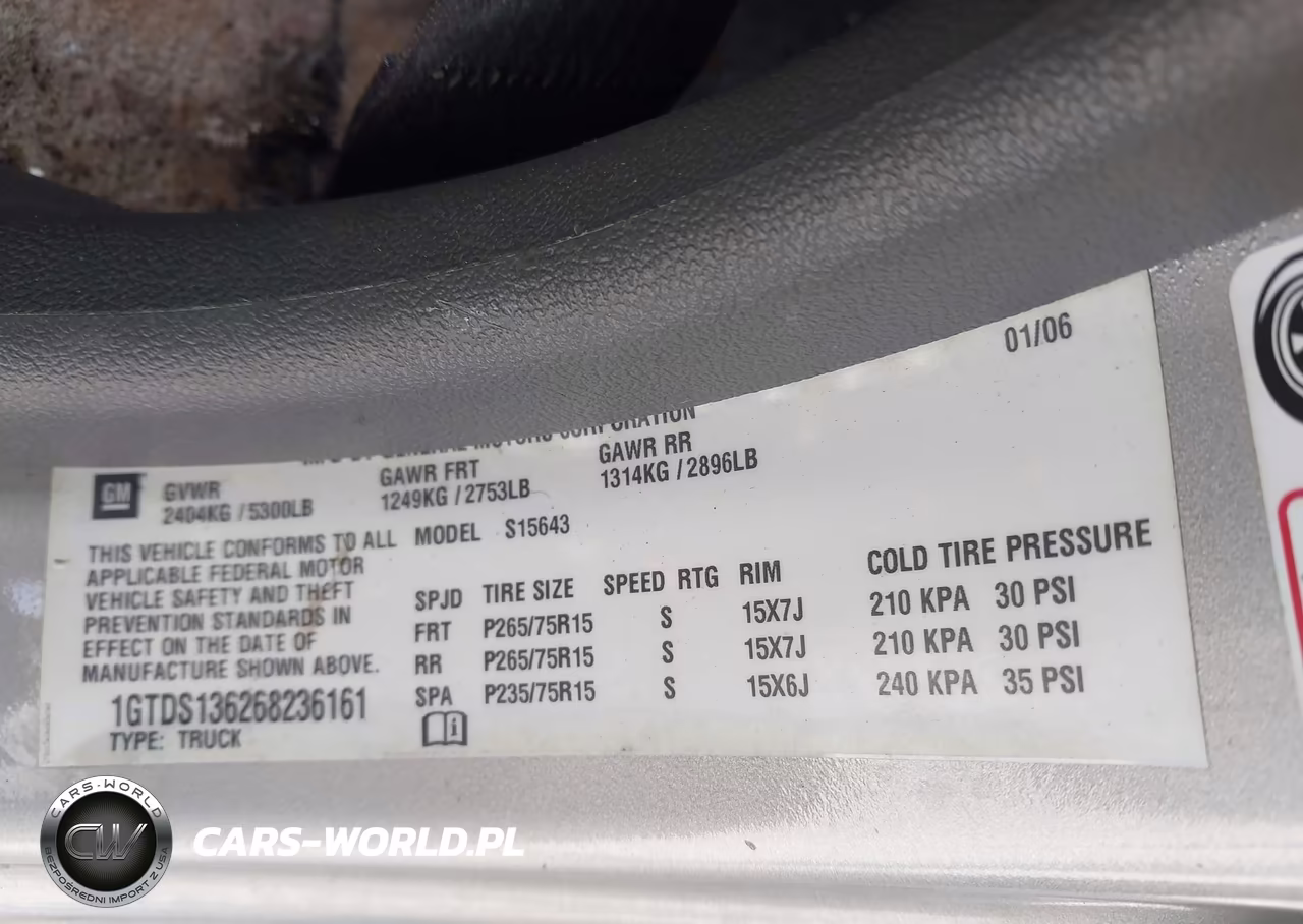 2006 GMC Canyon Sle2 VIN:1GTDS136268236161 - 9