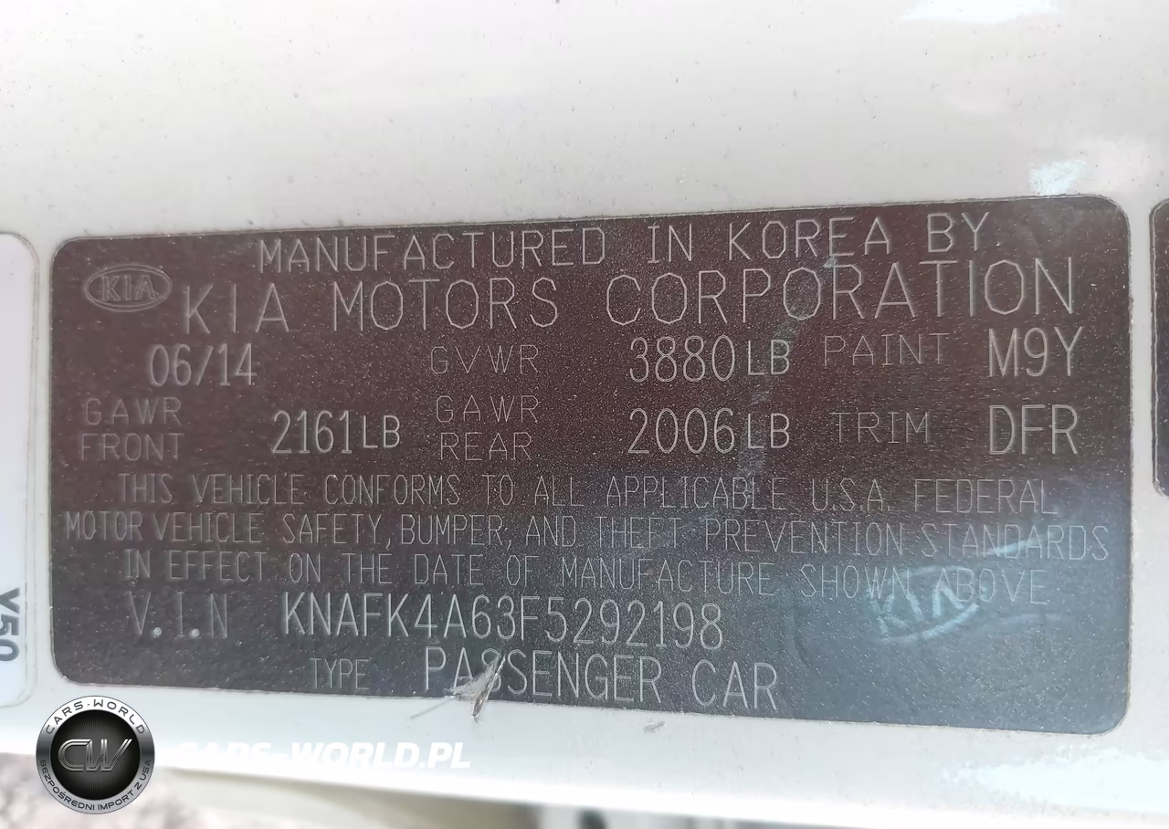 2015 Kia Forte Lx VIN:KNAFK4A63F5292198 - 9