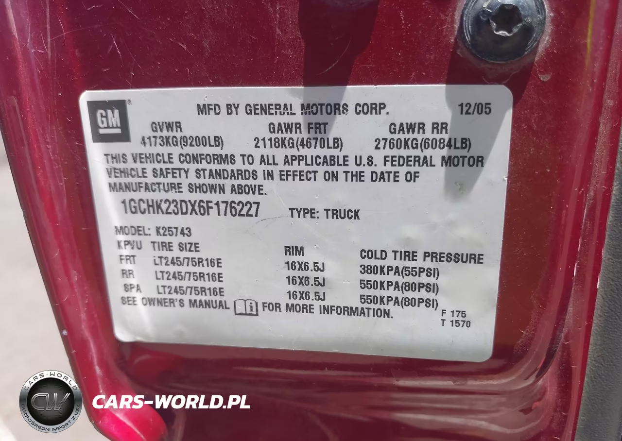 2006 Chevrolet Silverado 2500Hd Lt2 VIN:1GCHK23DX6F176227 - 9