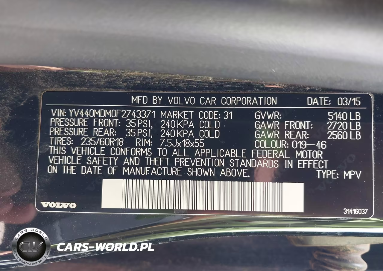 2015 Volvo Xc60 T5 Platinum VIN:YV440MDM0F2743371 - 9