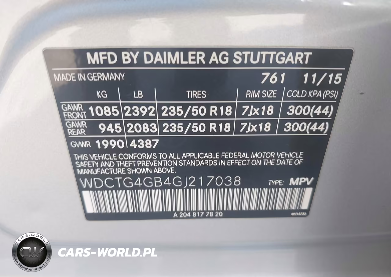 2016 Mercedes-Benz Gla 250 4Matic VIN:WDCTG4GB4GJ217038 - 9