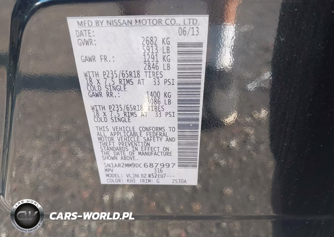 2013 Nissan Pathfinder S VIN:5N1AR2MM9DC687997 - 9