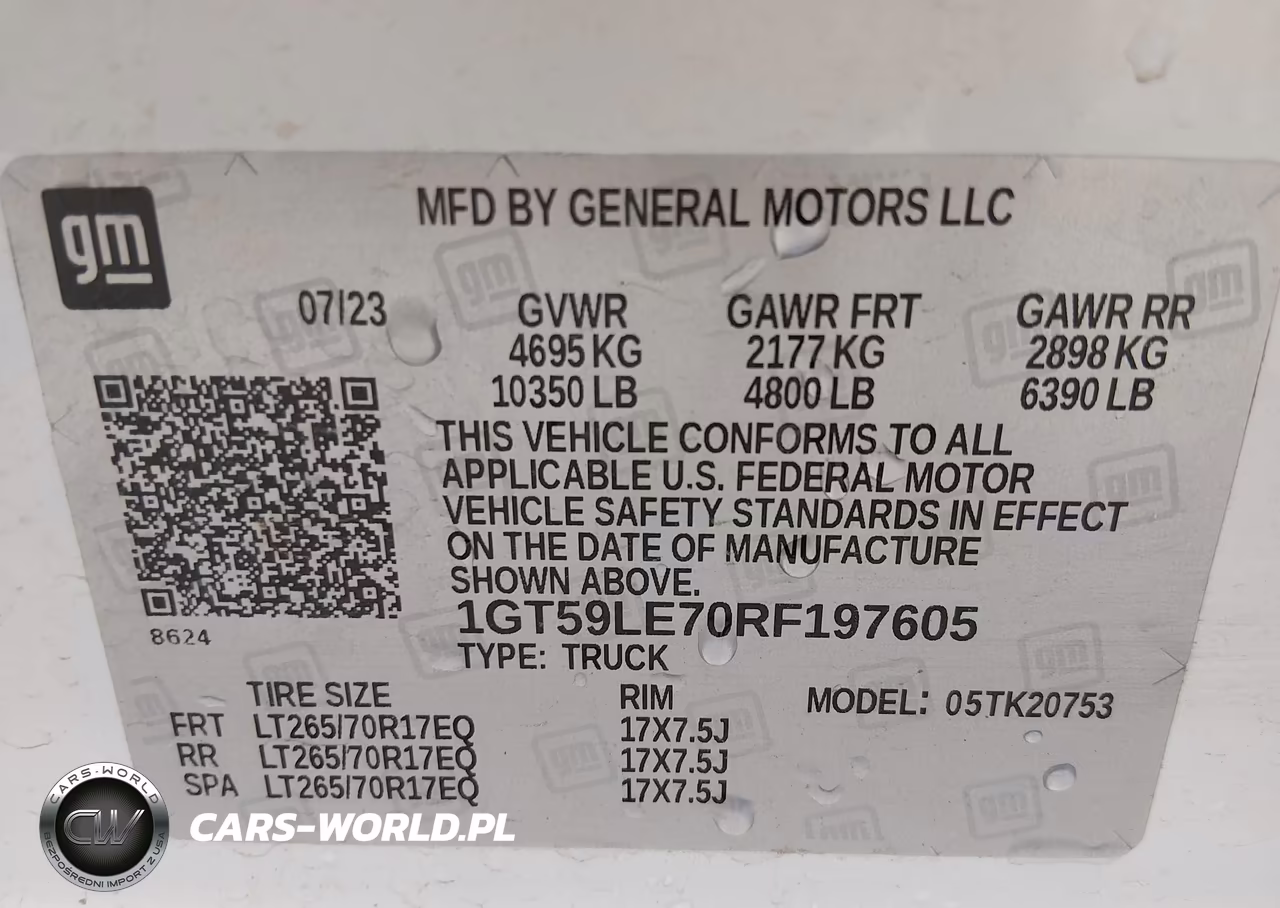 2024 GMC Sierra 2500Hd 4Wd Standard Bed Pro VIN:1GT59LE70RF197605 - 8