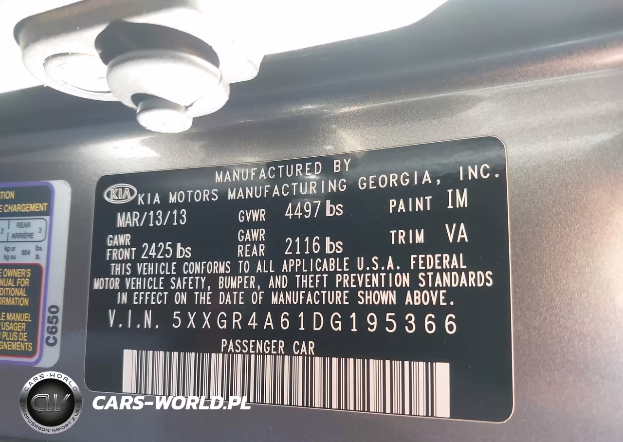 2013 Kia Optima Sx VIN:5XXGR4A61DG195366 - 9