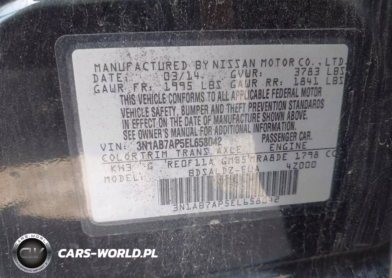 2014 Nissan Sentra Sv VIN:3N1AB7AP5EL658042 - 9