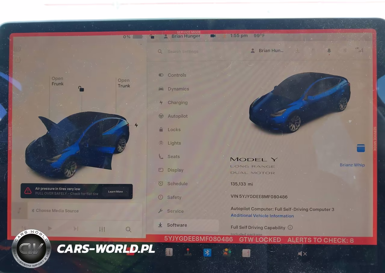2021 Tesla Model Y Long Range Dual Motor All-Wheel Drive VIN:5YJYGDEE8MF080486 - 7