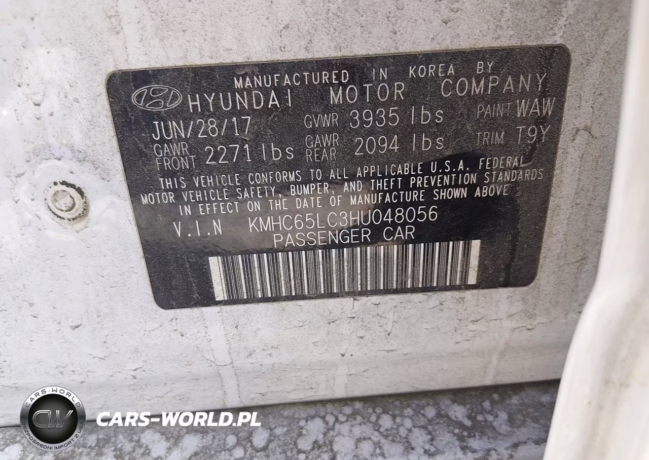 2017 Hyundai Ioniq Hybrid Blue VIN:KMHC65LC3HU048056 - 9