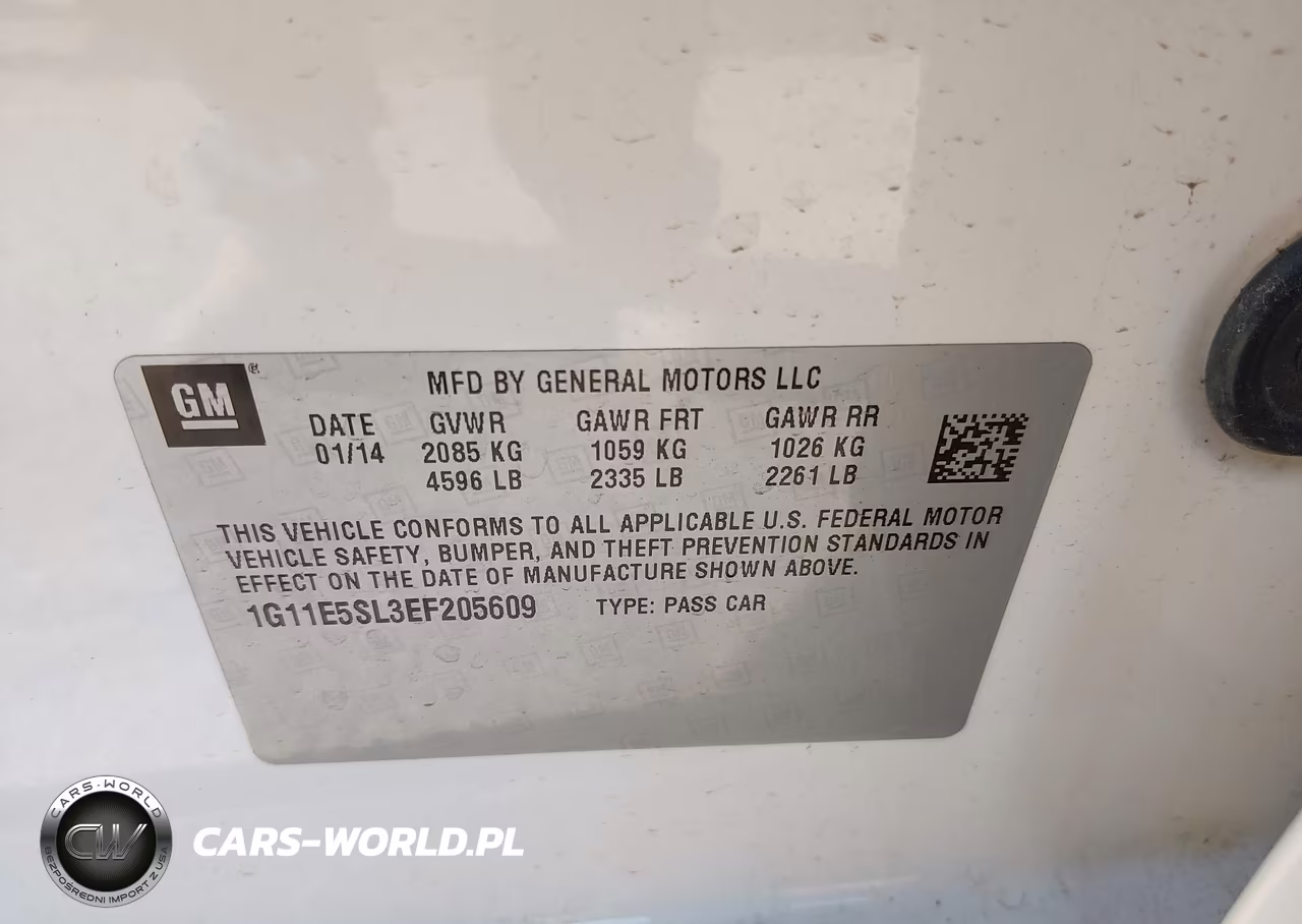 2014 Chevrolet Malibu 2Lt VIN:1G11E5SL3EF205609 - 9