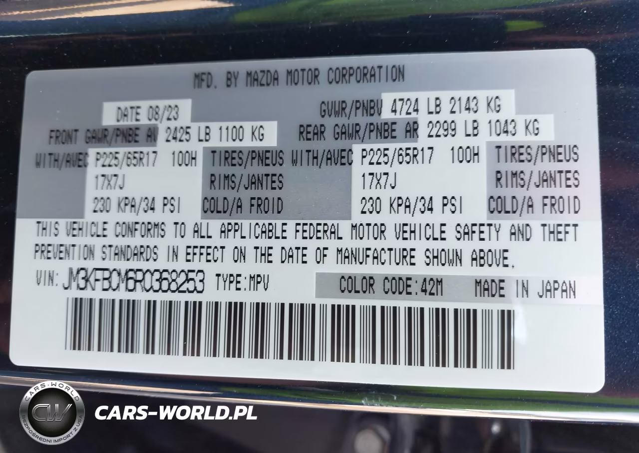 2024 Mazda Cx-5 2.5 S Preferred VIN:JM3KFBCM6R0368253 - 9