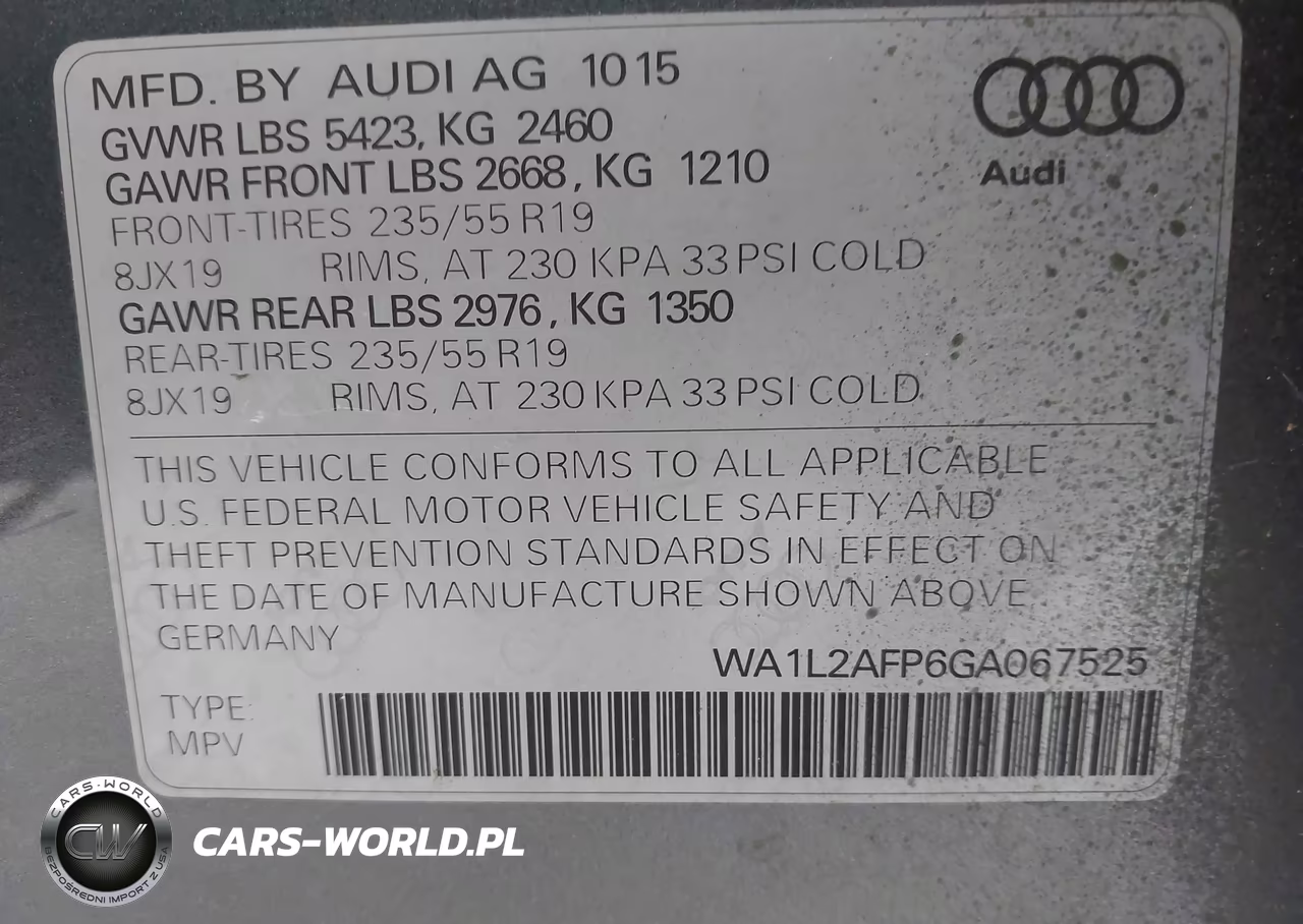 2016 Audi Q5 2.0T Premium VIN:WA1L2AFP6GA067525 - 9