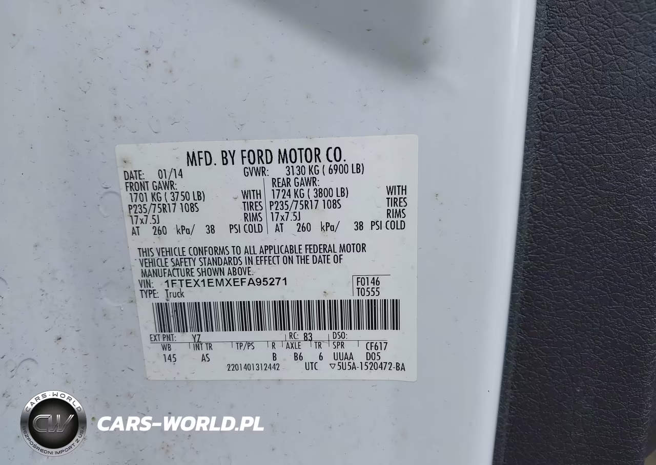 2014 Ford F-150 Stx-Xl-Xlt VIN:1FTEX1EMXEFA95271 - 9