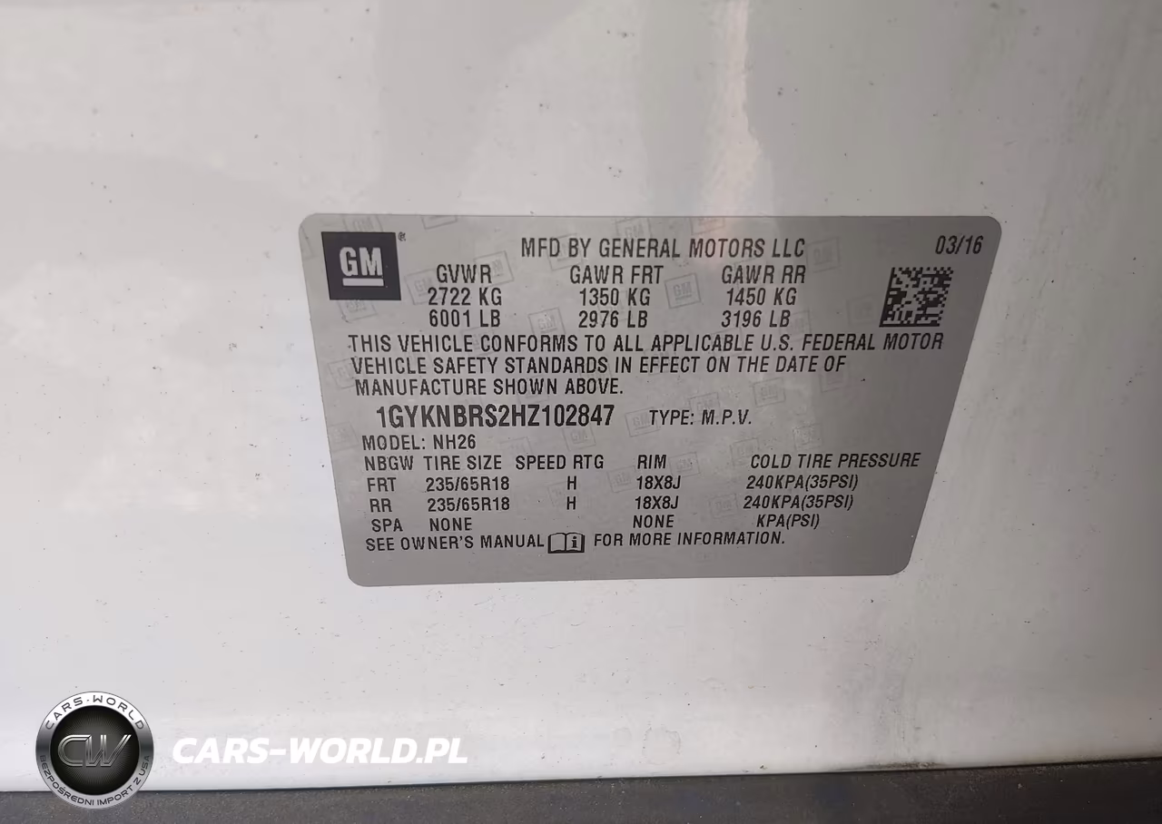 2017 Cadillac Xt5 Luxury VIN:1GYKNBRS2HZ102847 - 9