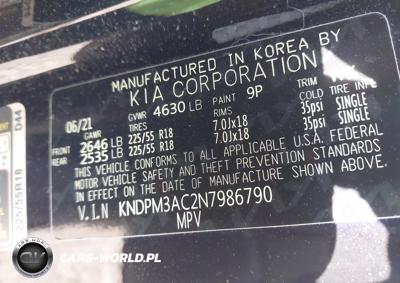 2022 Kia Sportage Lx VIN:KNDPM3AC2N7986790 - 9