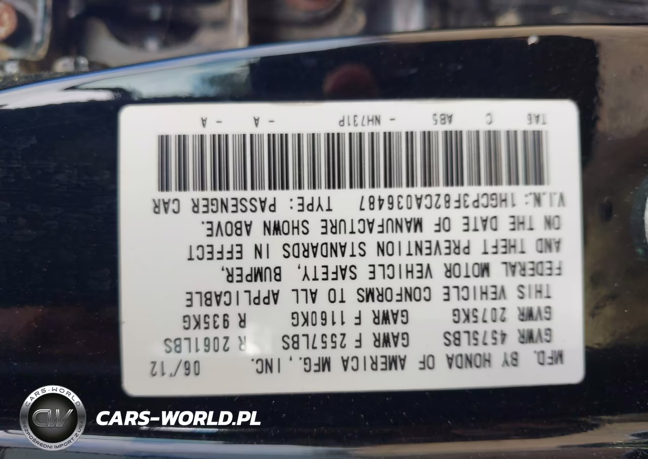 2012 Honda Accord 3.5 Ex-L VIN:1HGCP3F82CA036487 - 8