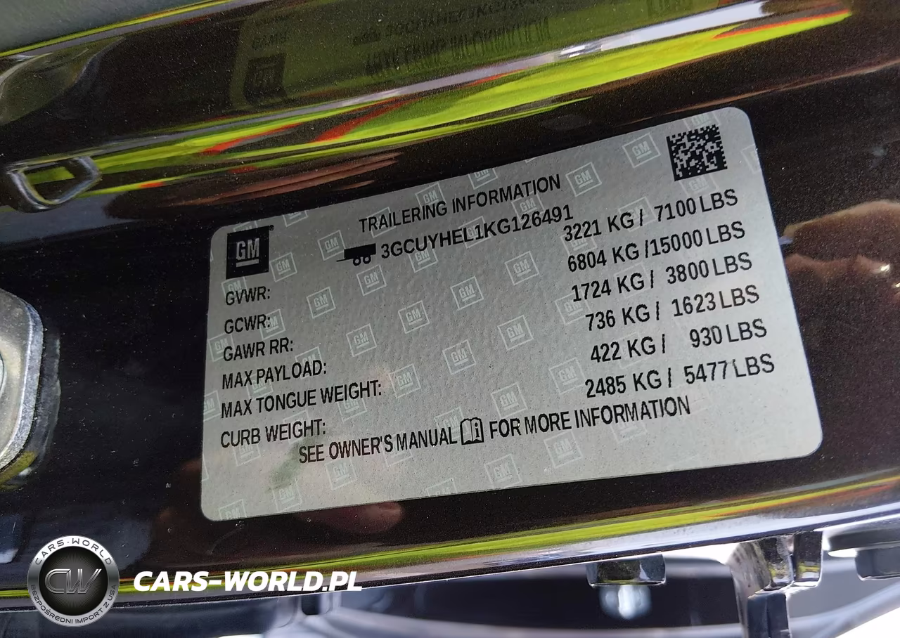 2019 Chevrolet Silverado 1500 High Country VIN:3GCUYHEL1KG126491 - 9