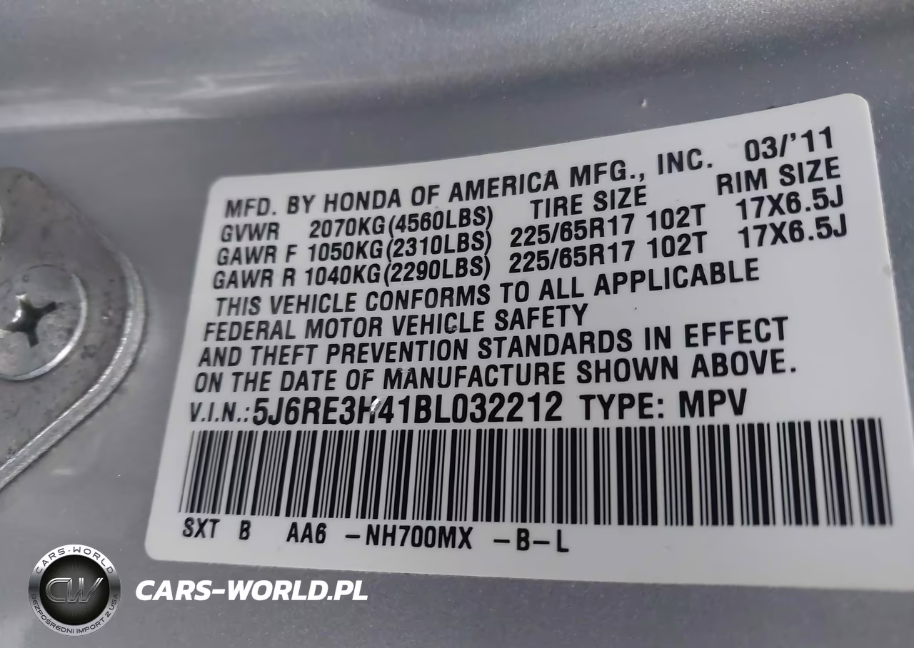 2011 Honda Cr-V Se VIN:5J6RE3H41BL032212 - 9