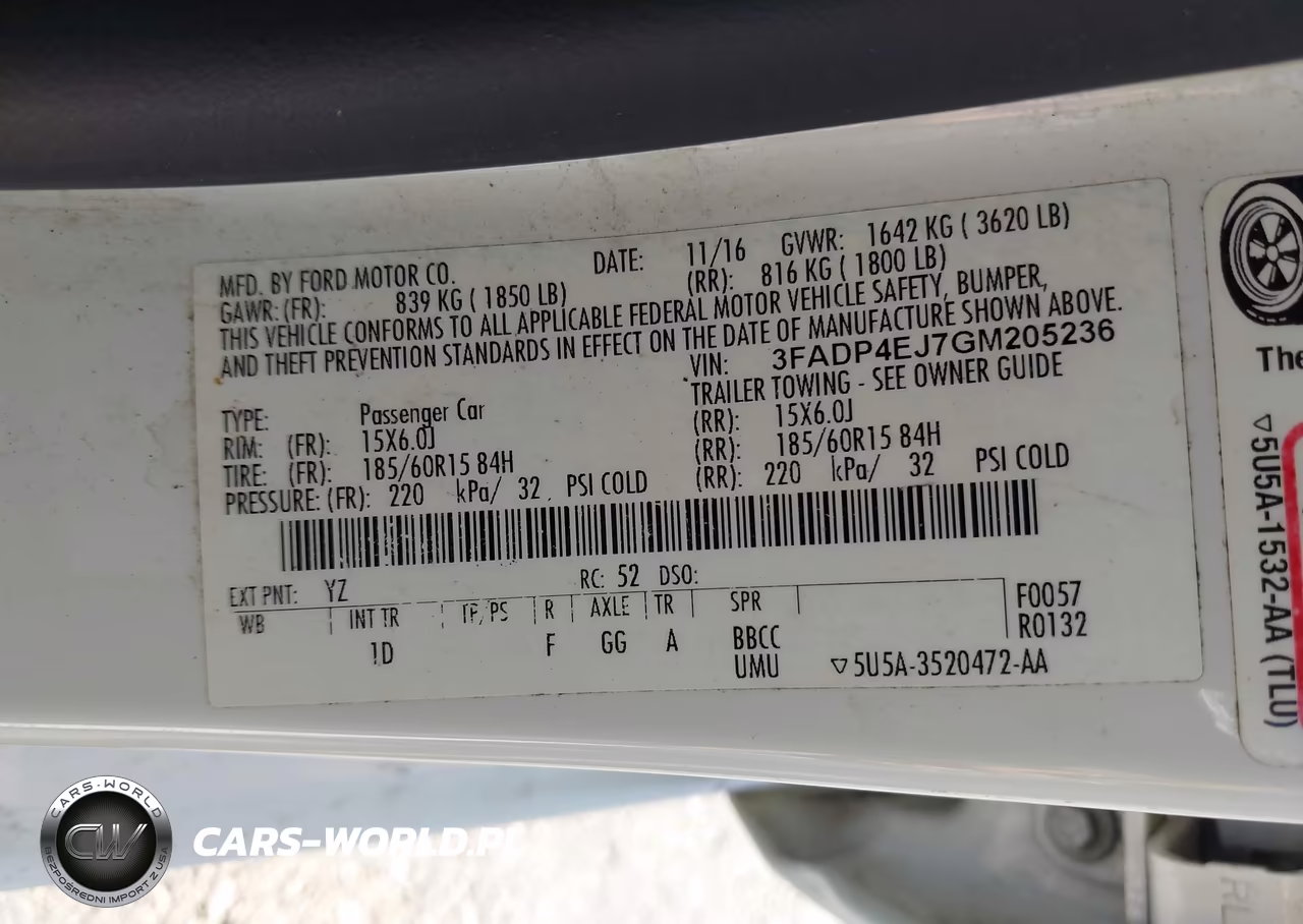 2016 Ford Fiesta Se VIN:3FADP4EJ7GM205236 - 9