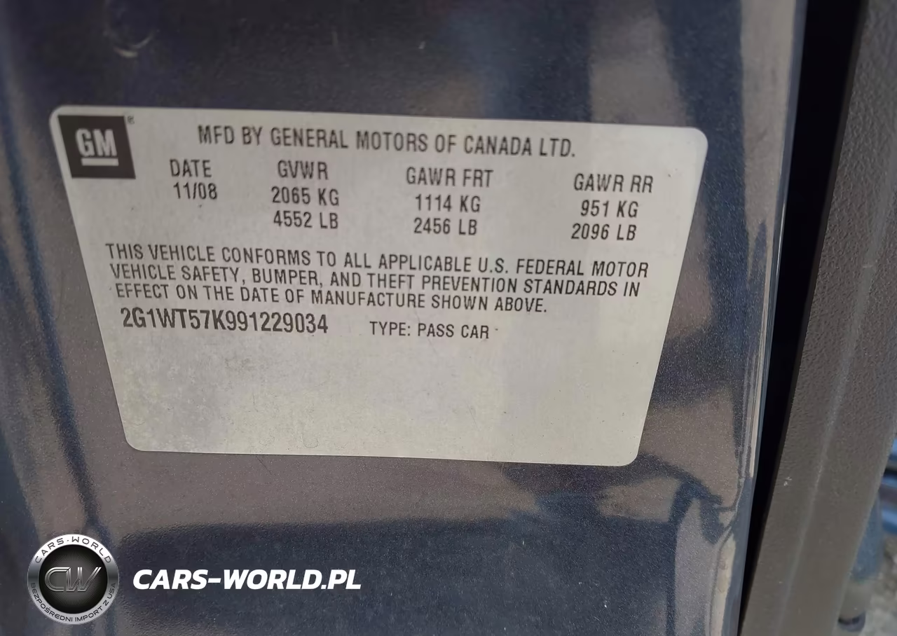 2009 Chevrolet Impala Lt VIN:2G1WT57K991229034 - 9