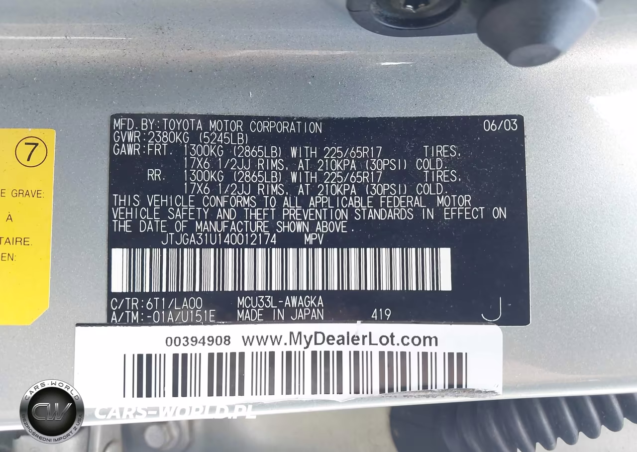2004 Lexus Rx 330 VIN:JTJGA31U140012174 - 9