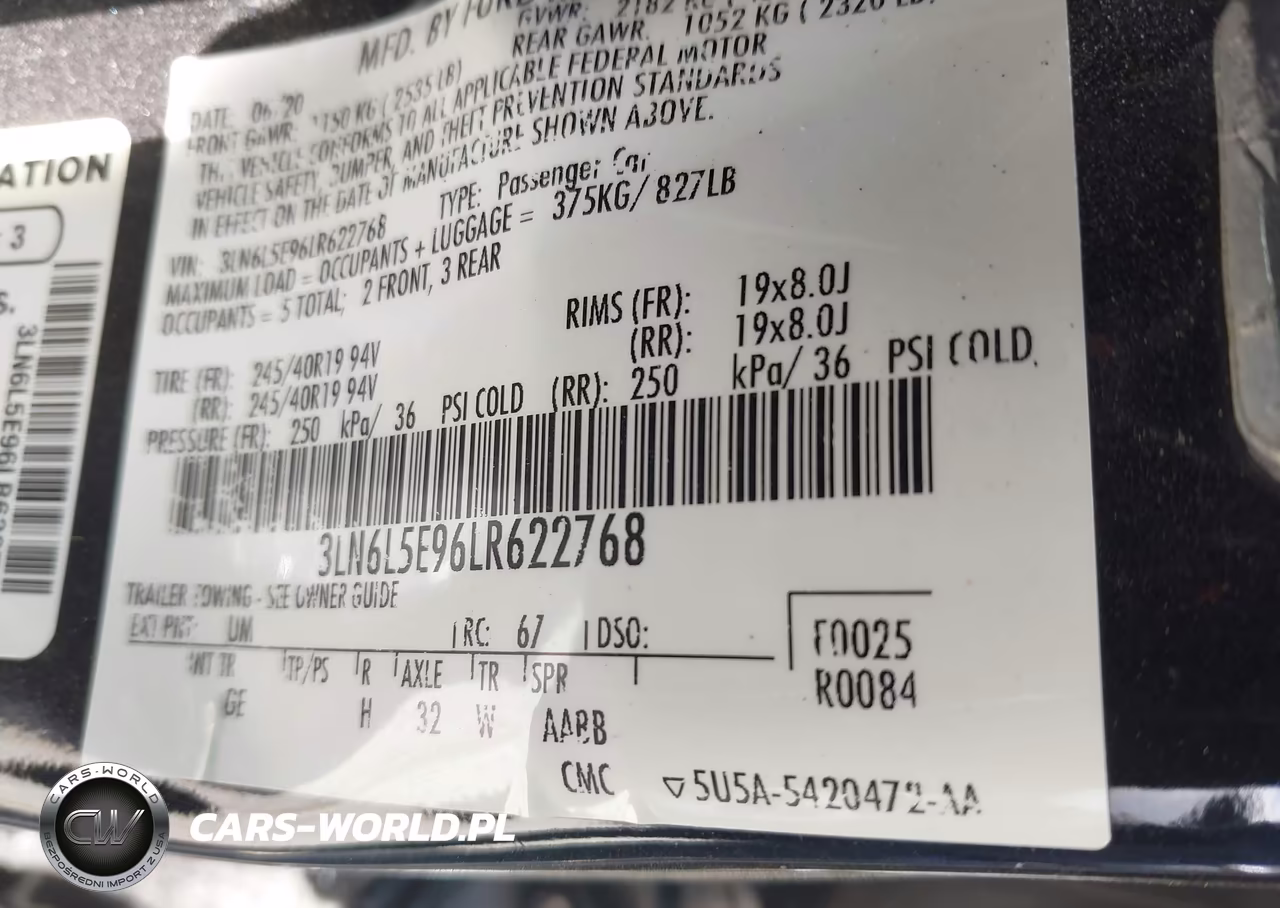 2020 Lincoln Mkz Reserve VIN:3LN6L5E96LR622768 - 9