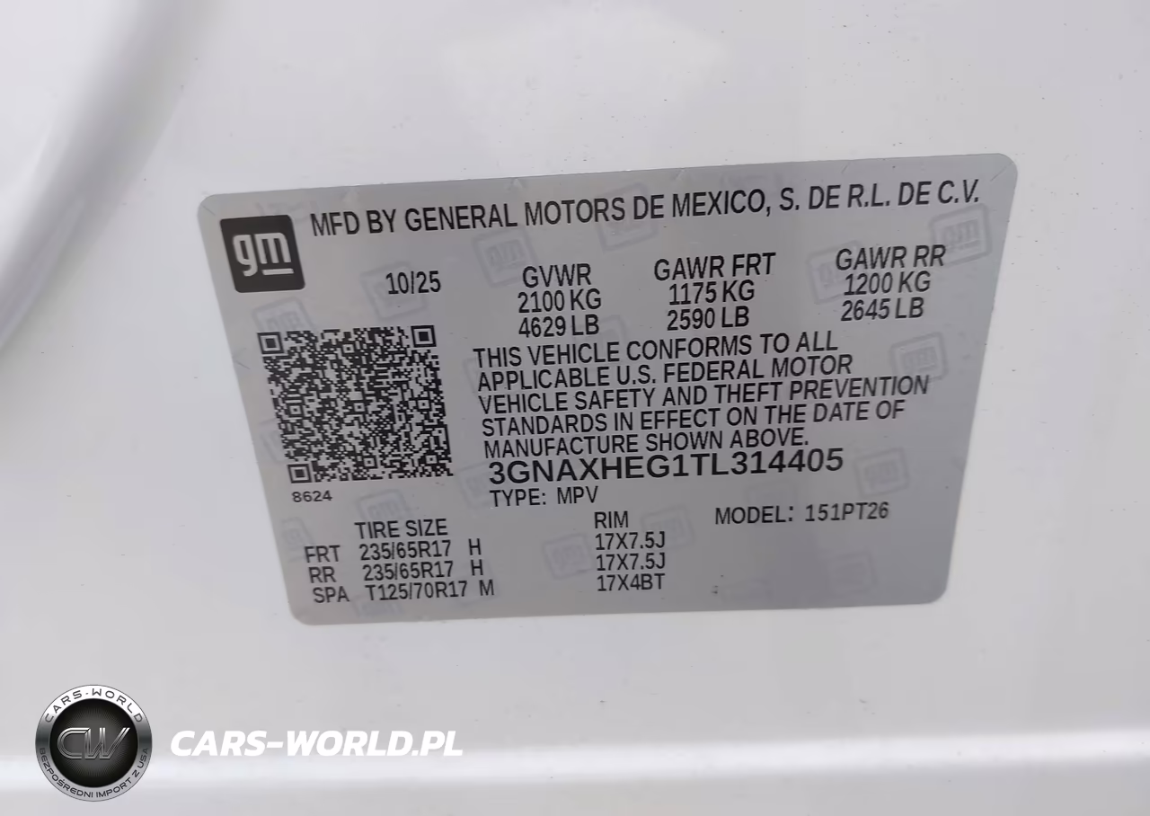 2026 Chevrolet Equinox Fwd Lt VIN:3GNAXHEG1TL314405 - 9