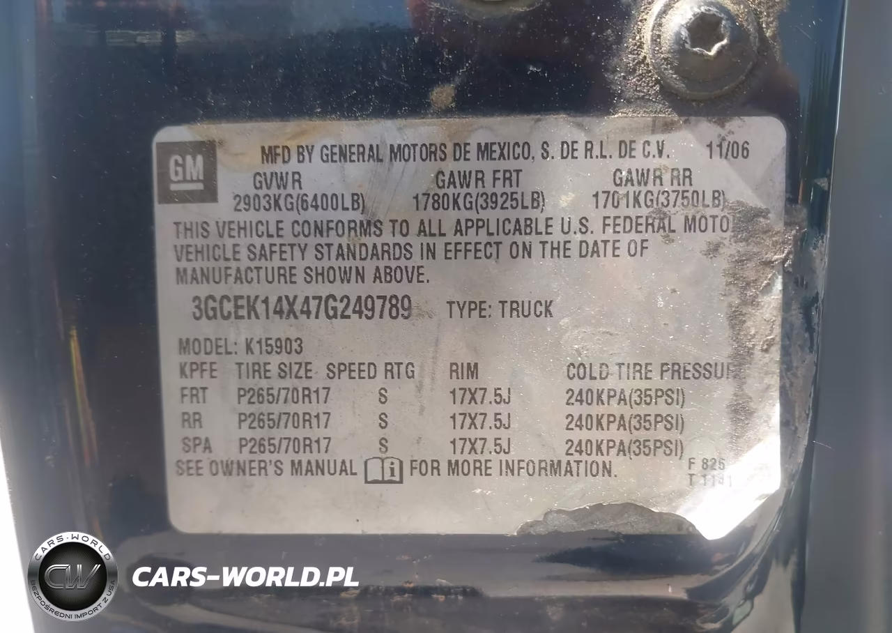 2007 Chevrolet Silverado 1500 Classic Work Truck VIN:3GCEK14X47G249789 - 9