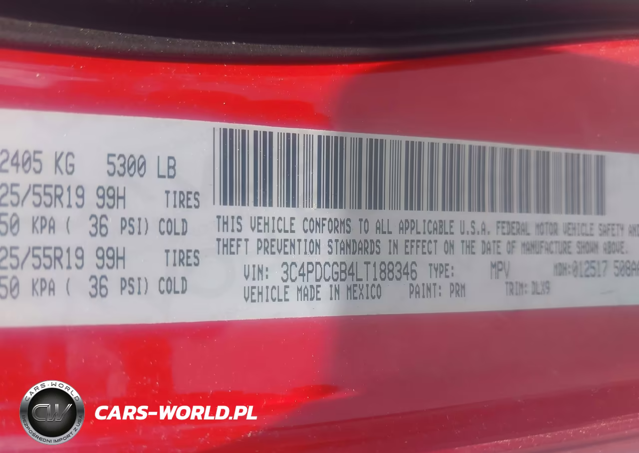 2020 Dodge Journey Crossroad VIN:3C4PDCGB4LT188346 - 9
